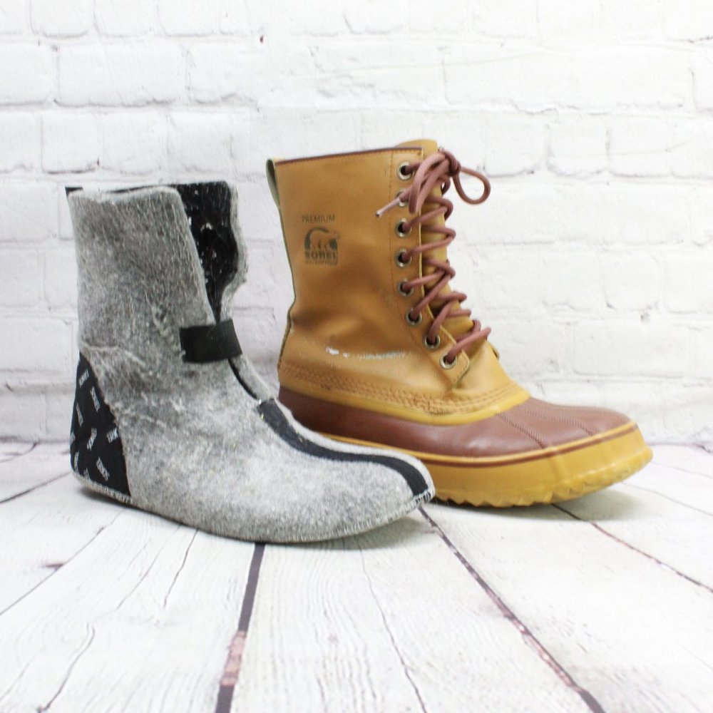 Sorel Men's 1964 Premium T Boot Brown Leather Insulated Waterproof Size US 8 - Picture 4 of 10